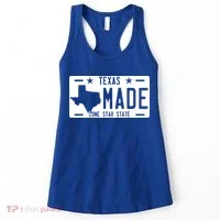 Texas Made Lone Star License Plate Women's Tank Top thumb 0