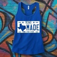 Texas Made Lone Star License Plate Women's Tank Top thumb 3