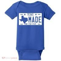 Texas Made Lone Star License Plate Baby Bodysuit thumb 0
