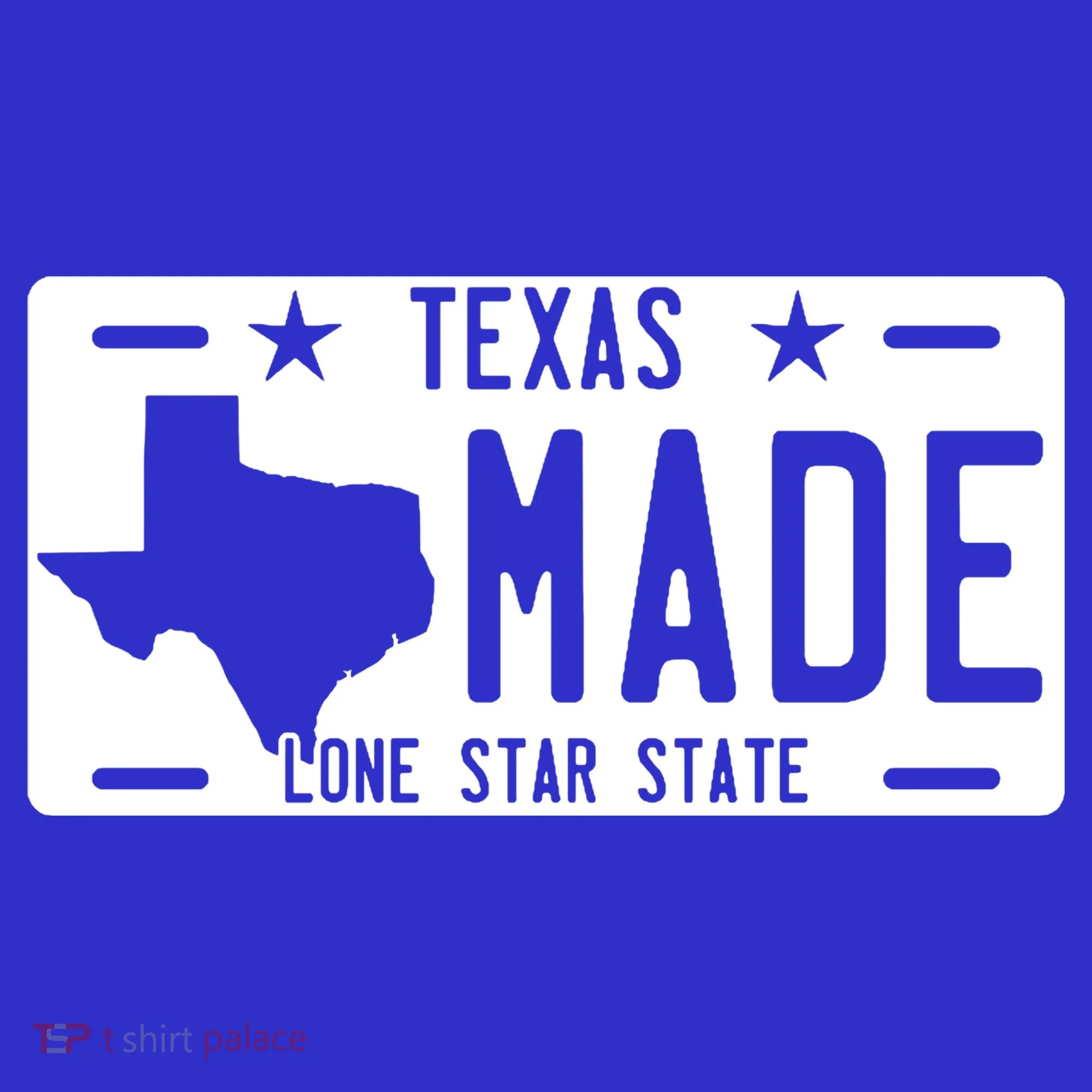 Texas Made Lone Star License Plate Toddler Hoodie