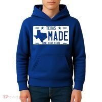 Texas Made Lone Star License Plate Kids Hoodie thumb 4