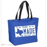 Texas Made Lone Star License Plate Tote Bag thumb 2