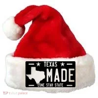 Texas Made Lone Star License Plate Santa Hat thumb 0