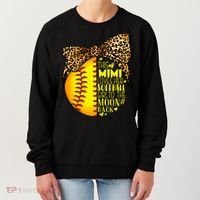 This Mimi Loves Her Softball Mother'S Day Leopard Women's Sweatshirt thumb 0