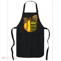 This Mimi Loves Her Softball Mother'S Day Leopard Apron thumb 0