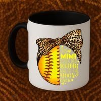 This Mimi Loves Her Softball Mother'S Day Leopard Coffee Mug thumb 2