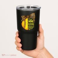 This Mimi Loves Her Softball Mother'S Day Leopard Tumbler thumb 2