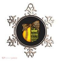 This Mimi Loves Her Softball Mother'S Day Leopard Ornament thumb 0