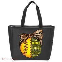 This Mimi Loves Her Softball Mother'S Day Leopard Tote Bag thumb 0