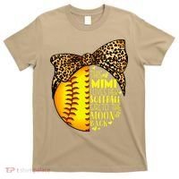 This Mimi Loves Her Softball Mother'S Day Leopard T-Shirt thumb 0