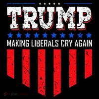Trump Making Liberals Cry Again Funny Election Doggie Tank thumb 4