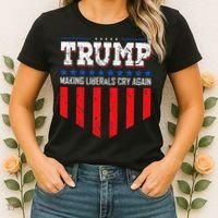Trump Making Liberals Cry Again Funny Election Women's T-Shirt thumb 2
