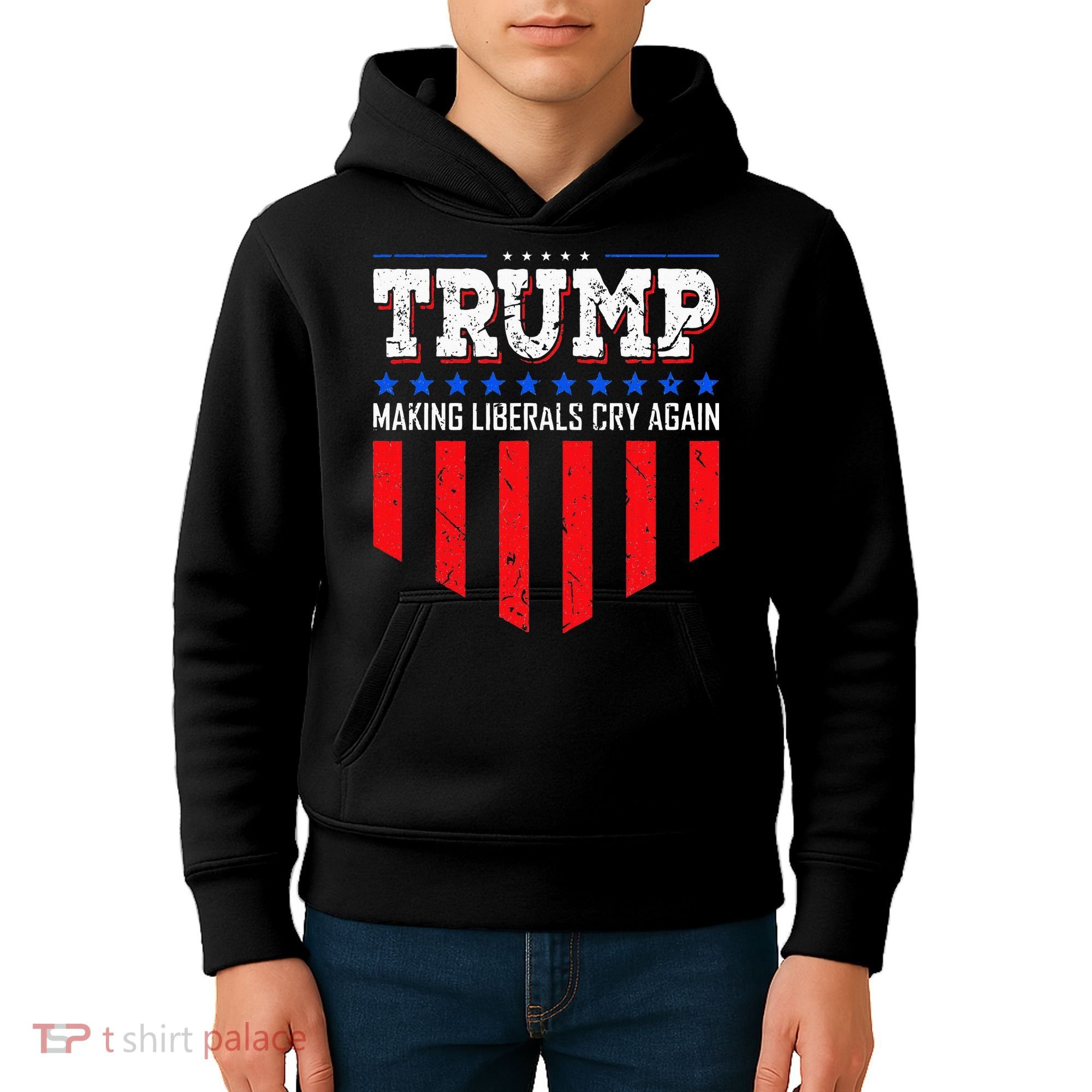 Trump Making Liberals Cry Again Funny Election Kids Hoodie