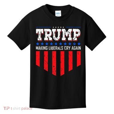 Trump Making Liberals Cry Again Funny Election Kids T-Shirt