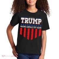 Trump Making Liberals Cry Again Funny Election Kids T-Shirt thumb 2