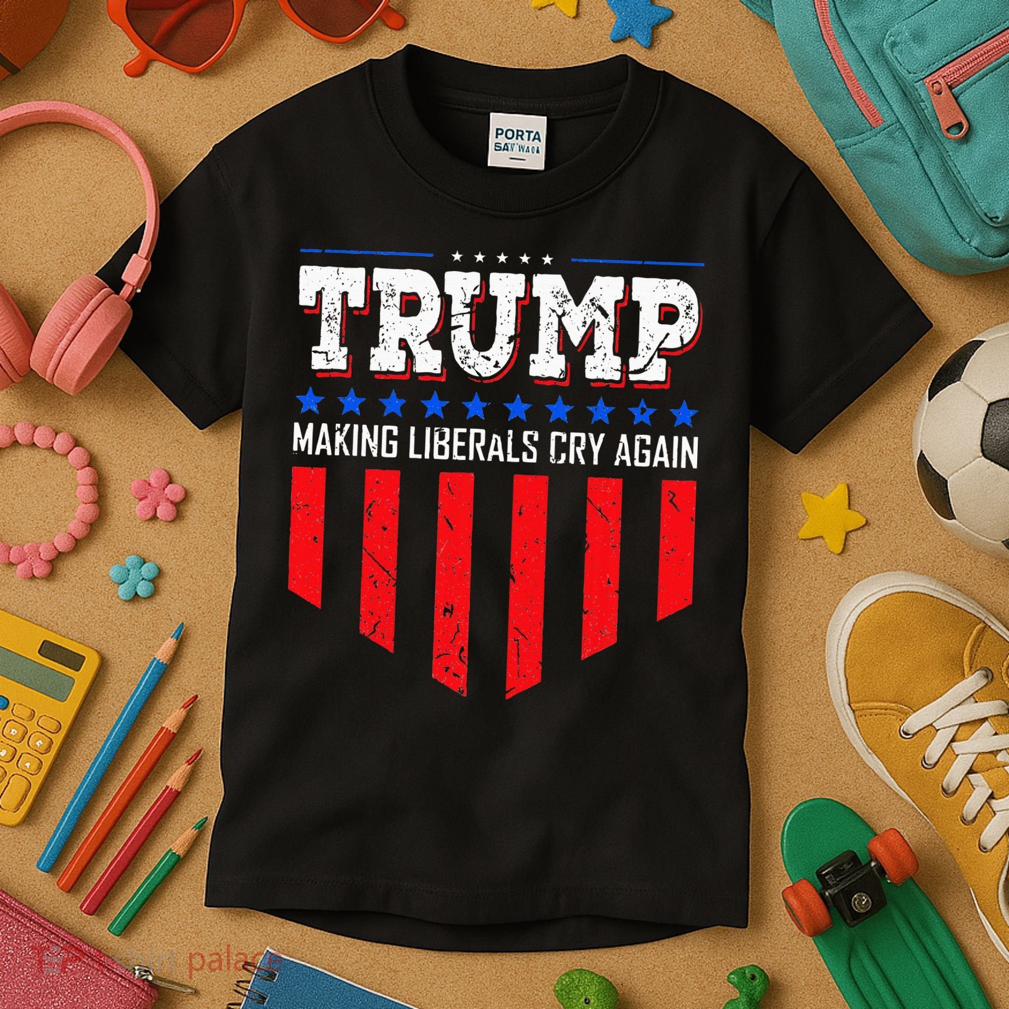 Trump Making Liberals Cry Again Funny Election Kids T-Shirt