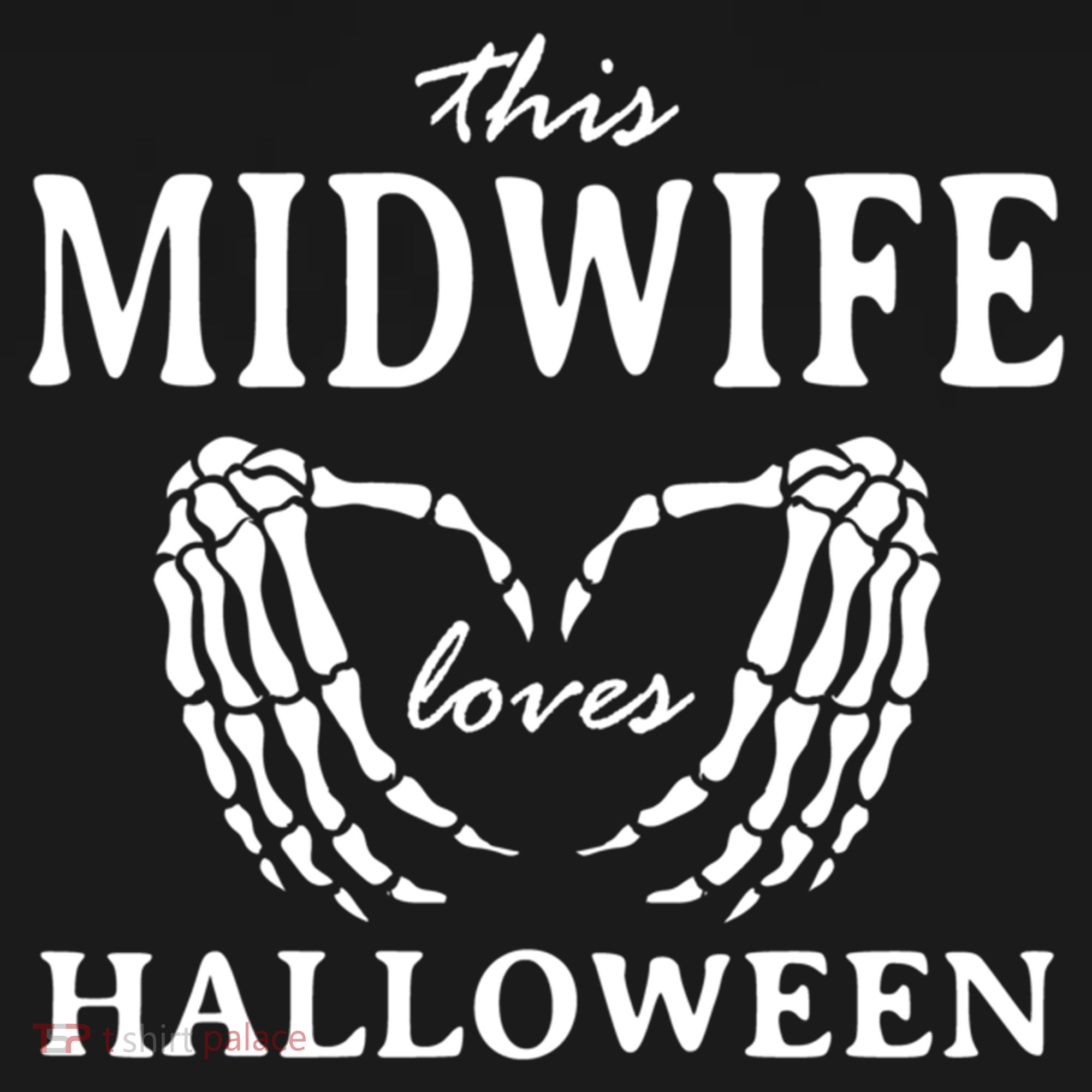 This Midwife Loves Halloween Doula Scary Birth Attendant Cool Gift Women's Hoodie