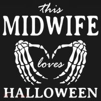 This Midwife Loves Halloween Doula Scary Birth Attendant Cool Gift Ornament thumb 1