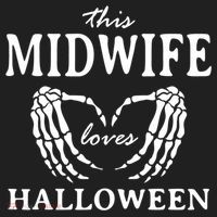 This Midwife Loves Halloween Doula Scary Birth Attendant Cool Gift Hat thumb 2