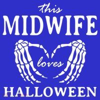 This Midwife Loves Halloween Doula Scary Birth Attendant Cool Gift Long Sleeve Shirt thumb 2