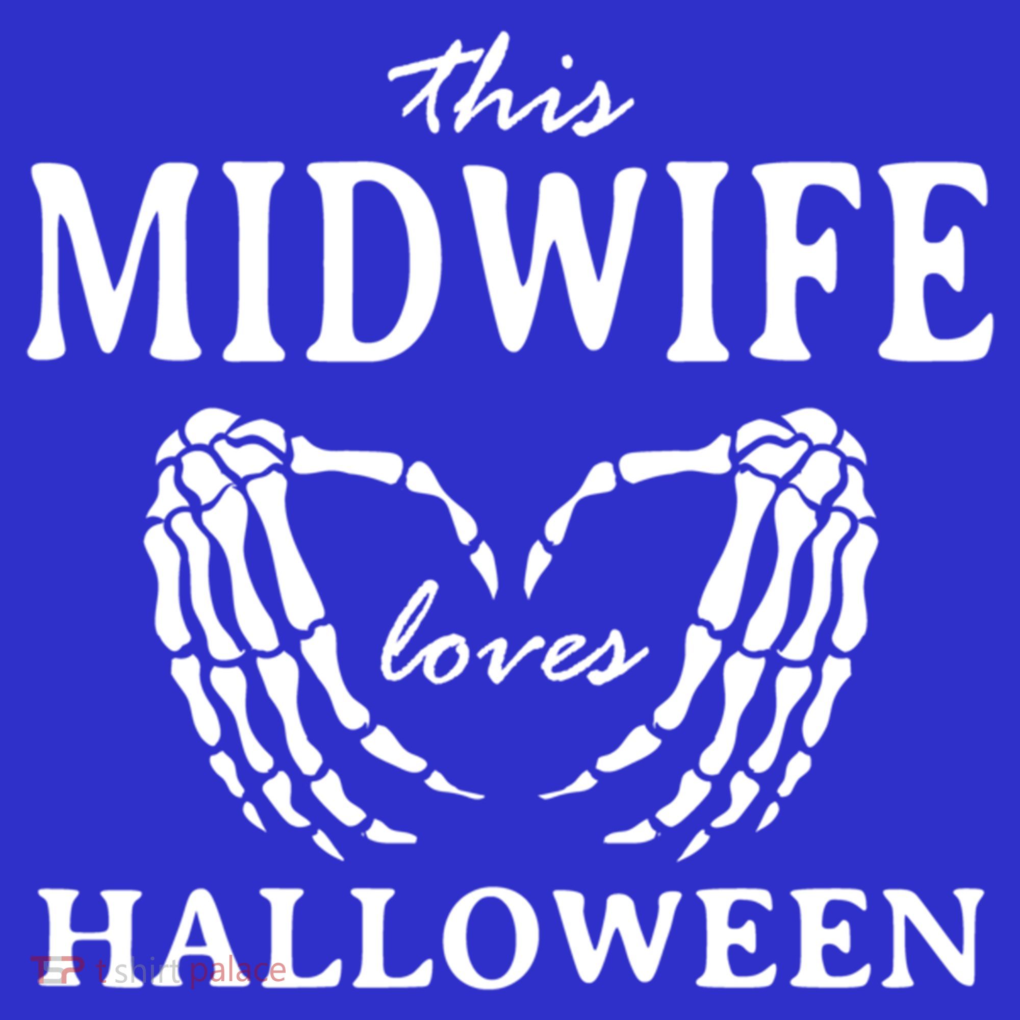 This Midwife Loves Halloween Doula Scary Birth Attendant Cool Gift Women's Tank Top