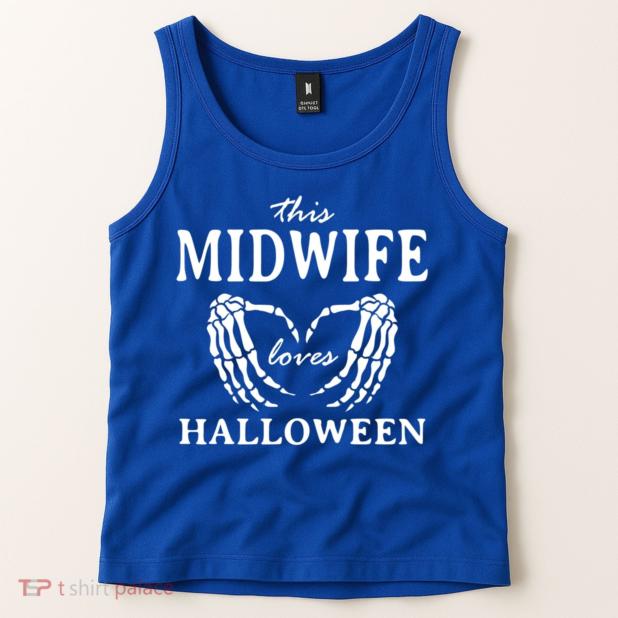 This Midwife Loves Halloween Doula Scary Birth Attendant Cool Gift Tank Top