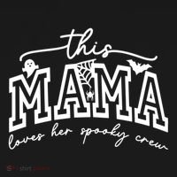 This Mama Loves Her Spooky Crew Mom Halloween Gift Bucket Hat thumb 4