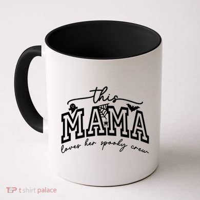 This Mama Loves Her Spooky Crew Mom Halloween Gift Coffee Mug