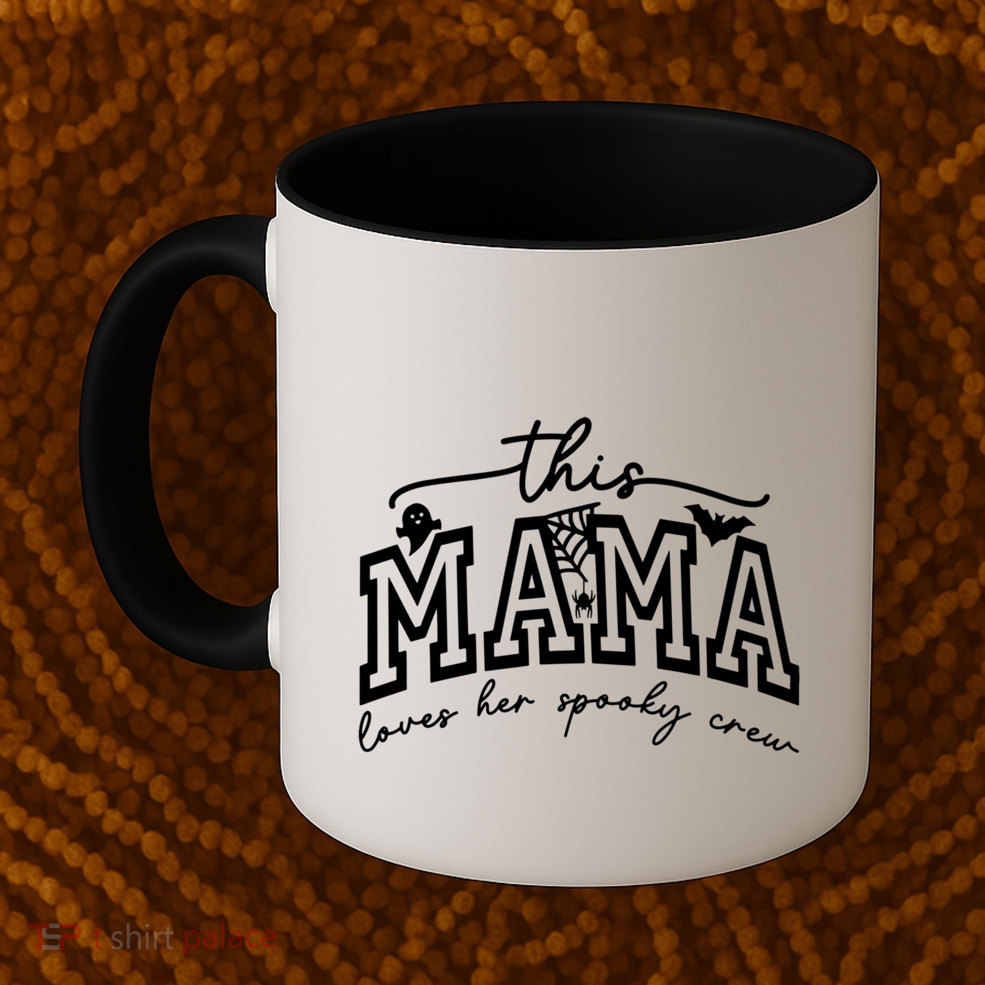 This Mama Loves Her Spooky Crew Mom Halloween Gift Coffee Mug