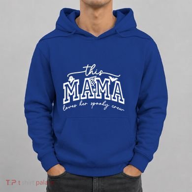This Mama Loves Her Spooky Crew Mom Halloween Gift Hoodie