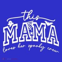 This Mama Loves Her Spooky Crew Mom Halloween Gift Long Sleeve Shirt thumb 2