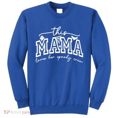 This Mama Loves Her Spooky Crew Mom Halloween Gift Sweatshirt
