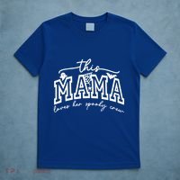 This Mama Loves Her Spooky Crew Mom Halloween Gift T-Shirt thumb 5