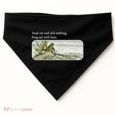 Toads Meme Lover Toad Sat And Did Nothing USA-Made Doggie Bandana
