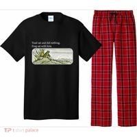 Toads Meme Lover Toad Sat And Did Nothing Pajama Set thumb 0