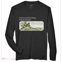 Toads Meme Lover Toad Sat And Did Nothing Zone Performance Long-Sleeve T-Shirt thumb 0
