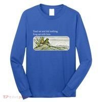 Toads Meme Lover Toad Sat And Did Nothing Long Sleeve Shirt thumb 0