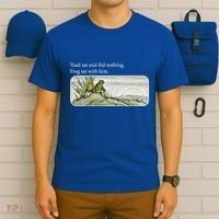 Toads Meme Lover Toad Sat And Did Nothing T-Shirt thumb 6