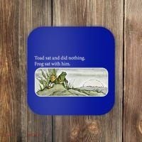 Toads Meme Lover Toad Sat And Did Nothing Coaster thumb 0