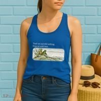 Toads Meme Lover Toad Sat And Did Nothing Women's Tank Top thumb 2