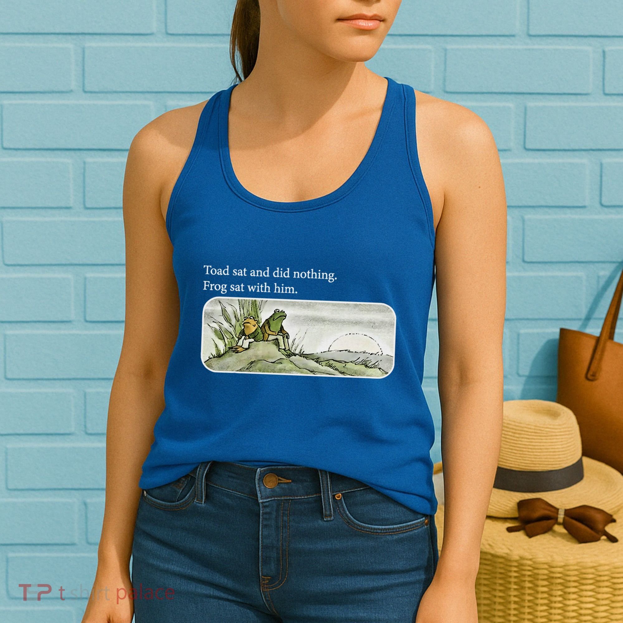 Toads Meme Lover Toad Sat And Did Nothing Women's Tank Top