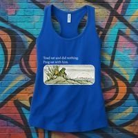 Toads Meme Lover Toad Sat And Did Nothing Women's Tank Top thumb 3