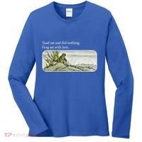 Toads Meme Lover Toad Sat And Did Nothing Women's Long Sleeve Shirt thumb 0