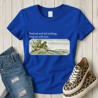 Toads Meme Lover Toad Sat And Did Nothing Women's T-Shirt thumb 3