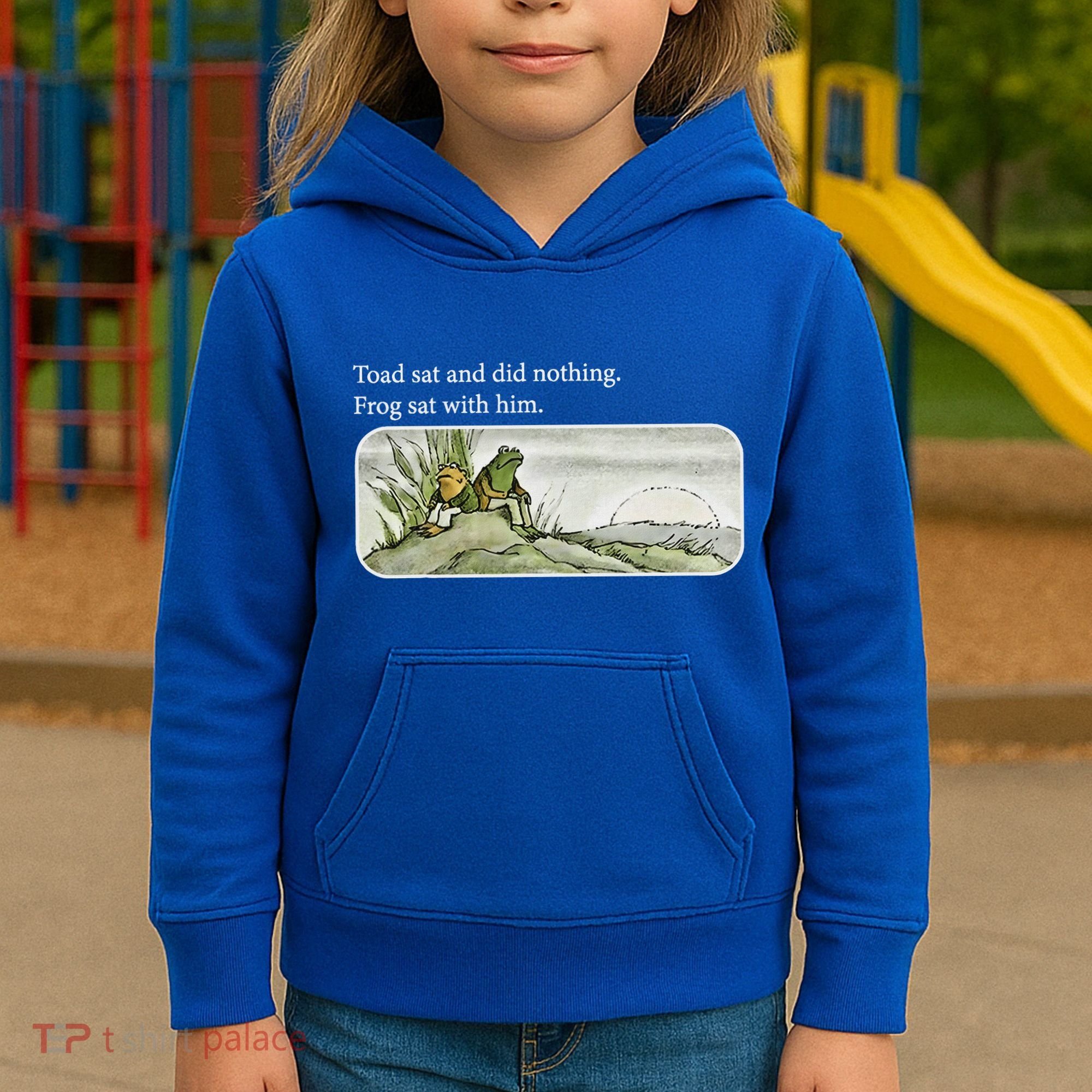 Toads Meme Lover Toad Sat And Did Nothing Kids Hoodie