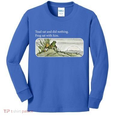 Toads Meme Lover Toad Sat And Did Nothing Kids Long Sleeve Shirt