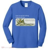 Toads Meme Lover Toad Sat And Did Nothing Kids Long Sleeve Shirt thumb 0
