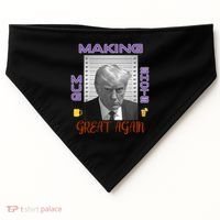 Trump Making Mug Shots Great Again USA-Made Doggie Bandana thumb 0