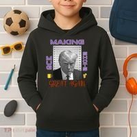 Trump Making Mug Shots Great Again Kids Hoodie thumb 2