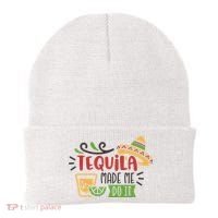 Tequila Made Me Do It Cinco De Mayo Beanie thumb 0